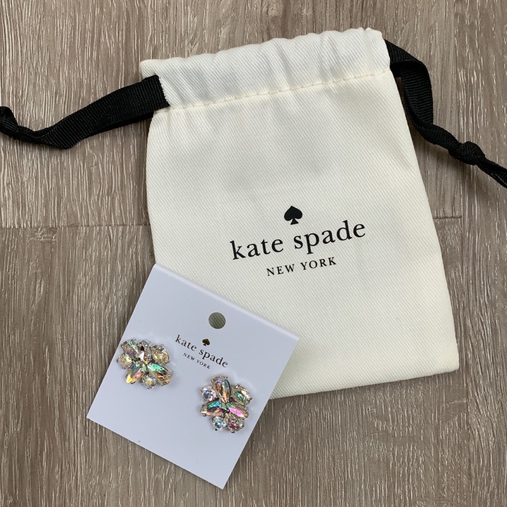 New Kate Spade Cluster Patina Stud Earrings